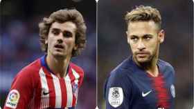 Un fotomontaje de Neymar Jr. y Antoine Griezmann, posibles fichajes del Barça / CM