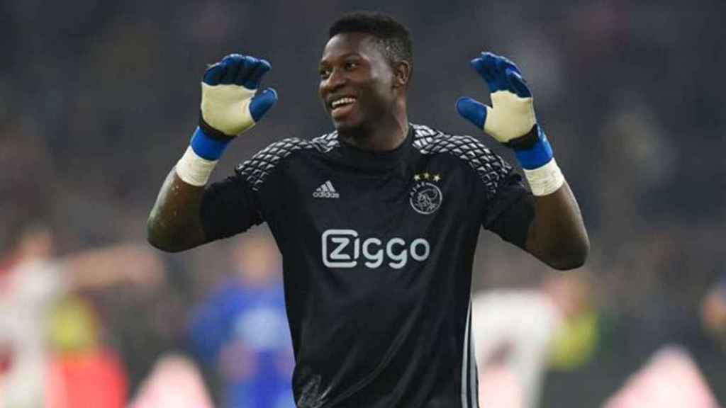 André Onana en un partido con el Ajax / EFE