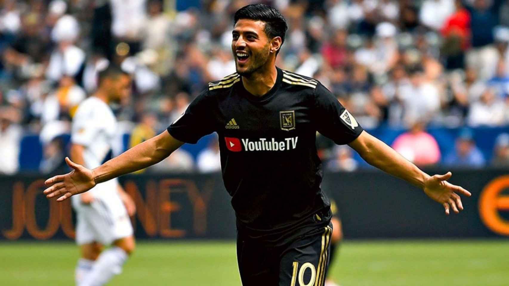 Carlos Vela celebrando un gol con Los Angeles FC / EFE