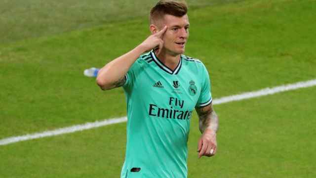 Kroos celebra un gol con el Real Madrid / EFE