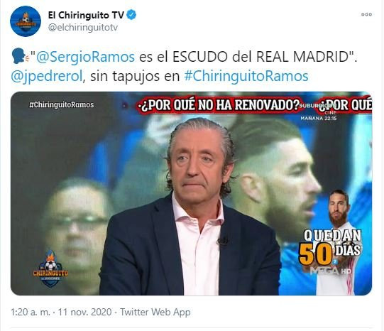 pedrerol con ramos tweet