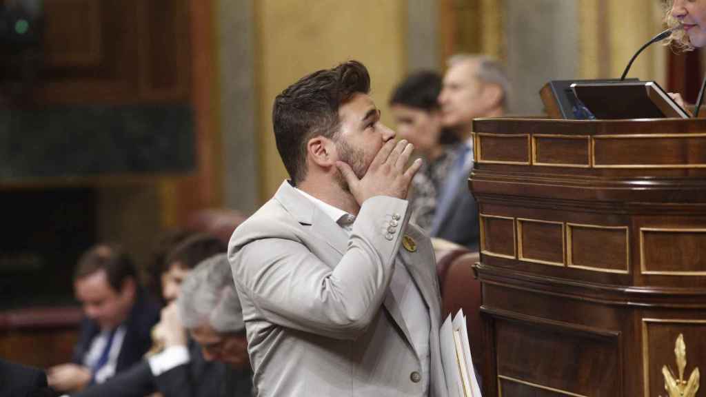 Gabriel Rufián, desde la tribuna del Congreso / EUROPA PRESS