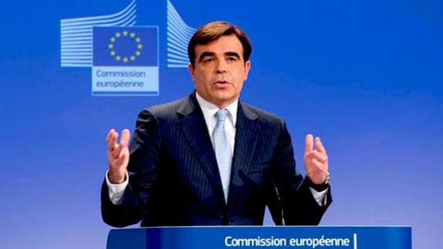 El portavoz de la Comisión Europea, Margaritis Schinas, que ha mandado un mensaje a los independentistas, en una imagen de archivo / EFE