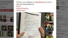 Twitter se llena de fotos y comentarios con lo acontecido en el Ayuntamiento de Badalona.