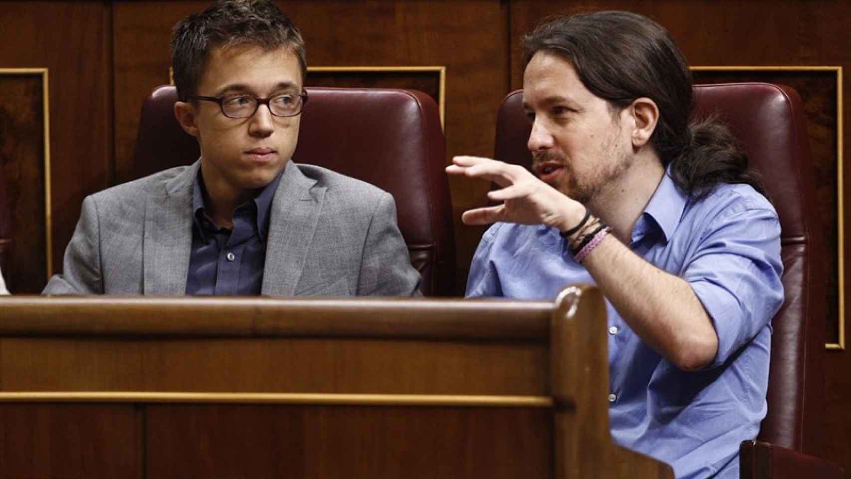 Íñigo Errejón y Pablo Iglesias en el Congreso en una imagen de archivo / EUROPA PRESS