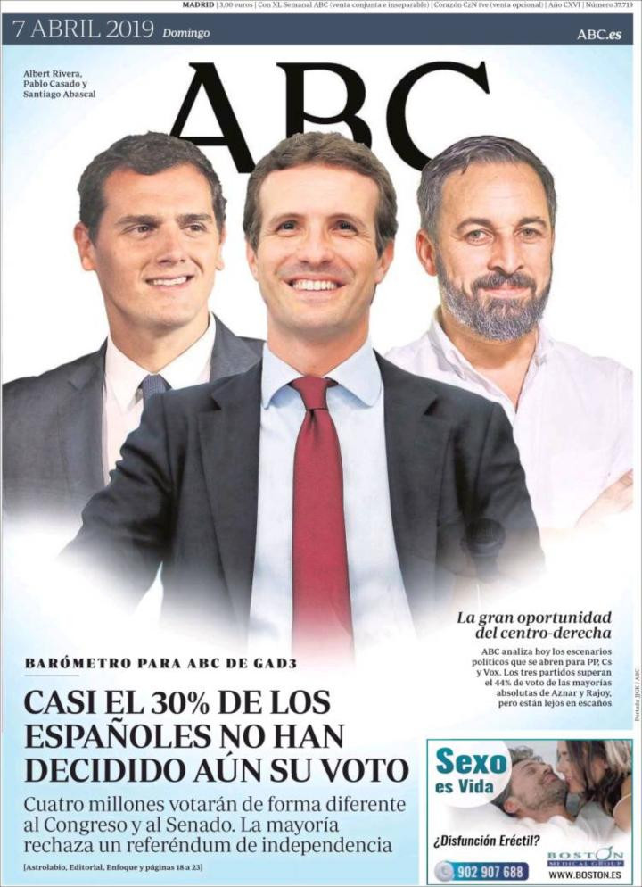 portada abc 7 abril 2019