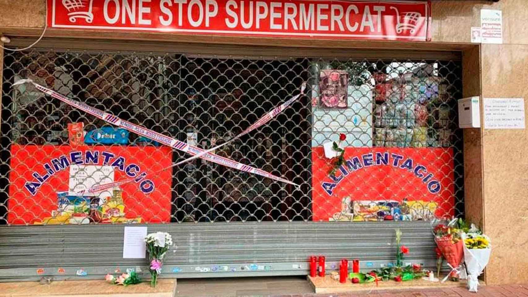 Imagen del comercio que regentaba el tendero apuñalado por una botella / CG