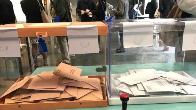 Una mesa electoral en los comicios del 28 de abril de 2019 / EUROPA PRESS