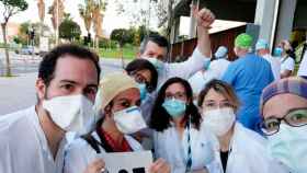 Imagen de médicos en protesta por la recuperación del 5% del salario recortado en 2010 / CG