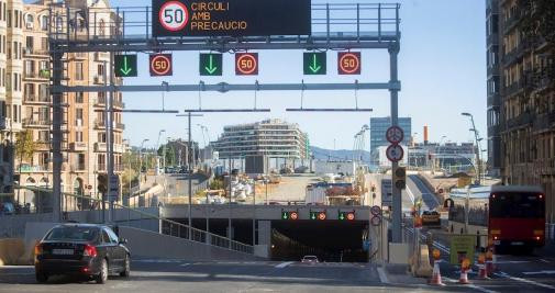 Túnel de Glòries, que abrió en dirección Besòs en noviembre