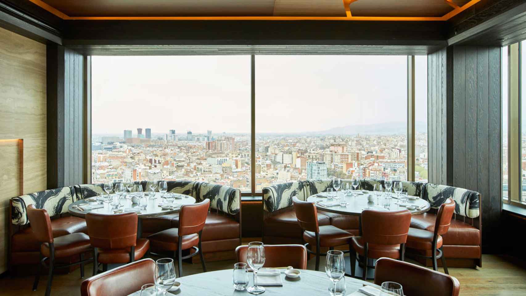 Imagen del restaurante del Nobu hotel, situado en la planta 23 / Cedida