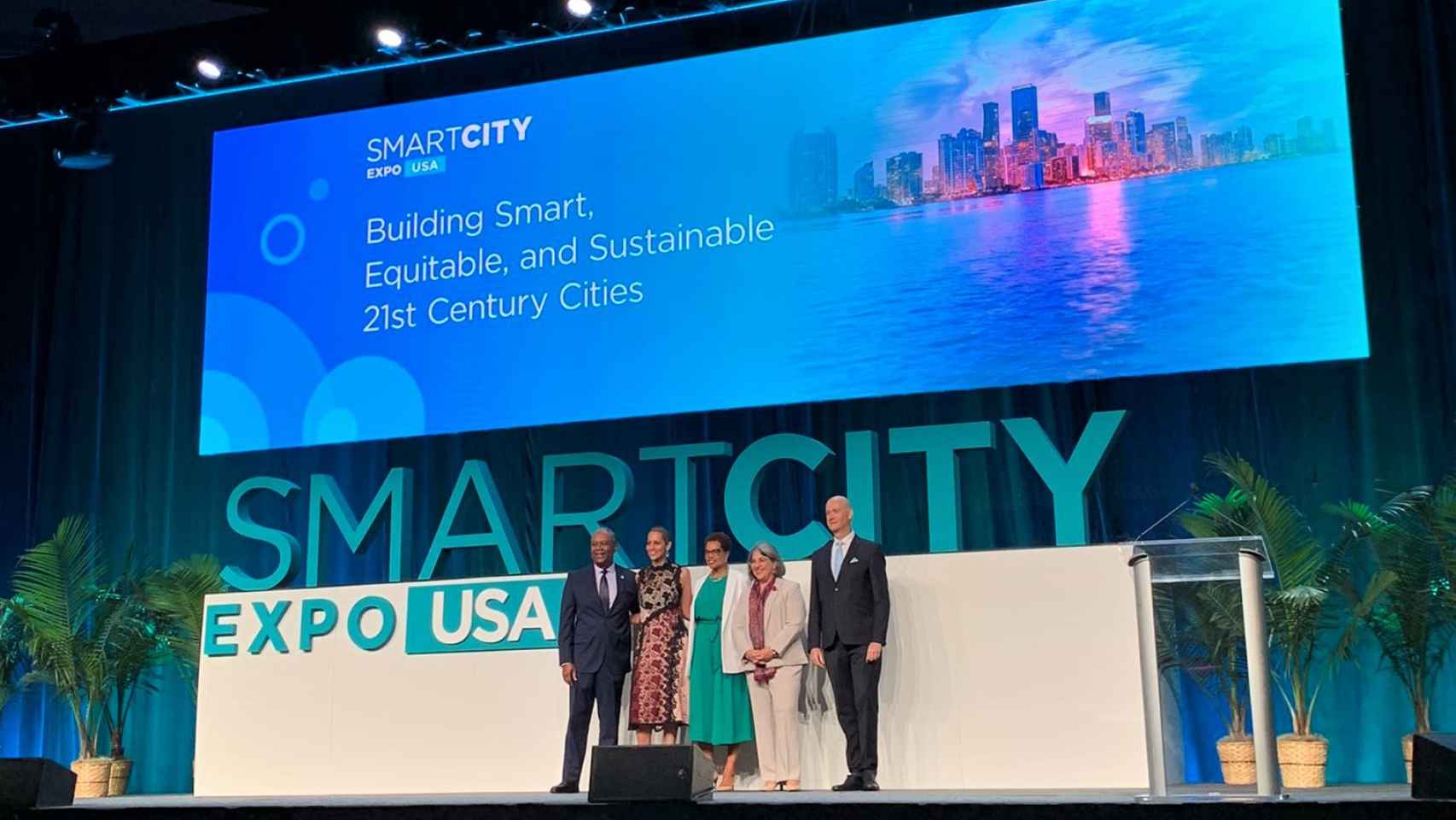 Imagen de la Smart City Expo de EEUU, que se celebra estos días en Miami / @Fira_Barcelona