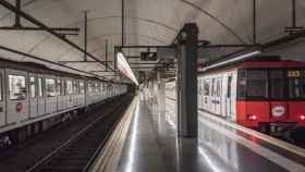 Una estación del metro de Barcelona, del AMB / TMB