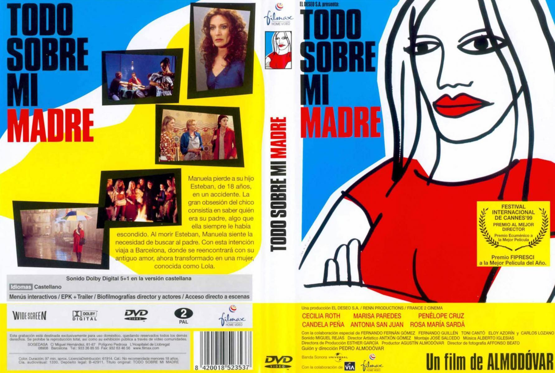 'Todo sobre mi madre', de Almodóvar, ocupa la 32ª posición