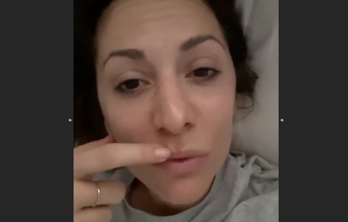 Nagore Robles enseña a sus seguidores el estado actual de su labio / INSTAGRAM