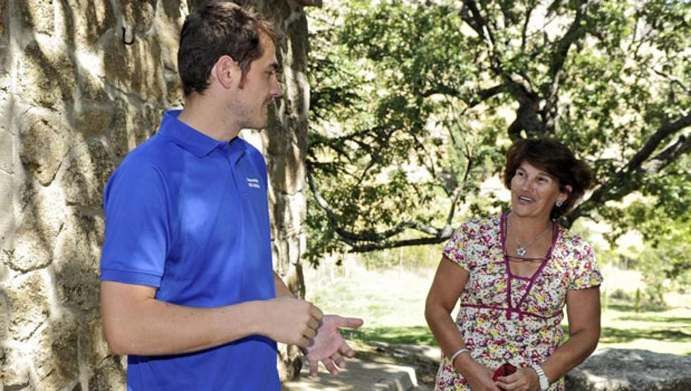 Iker Casillas y su madre