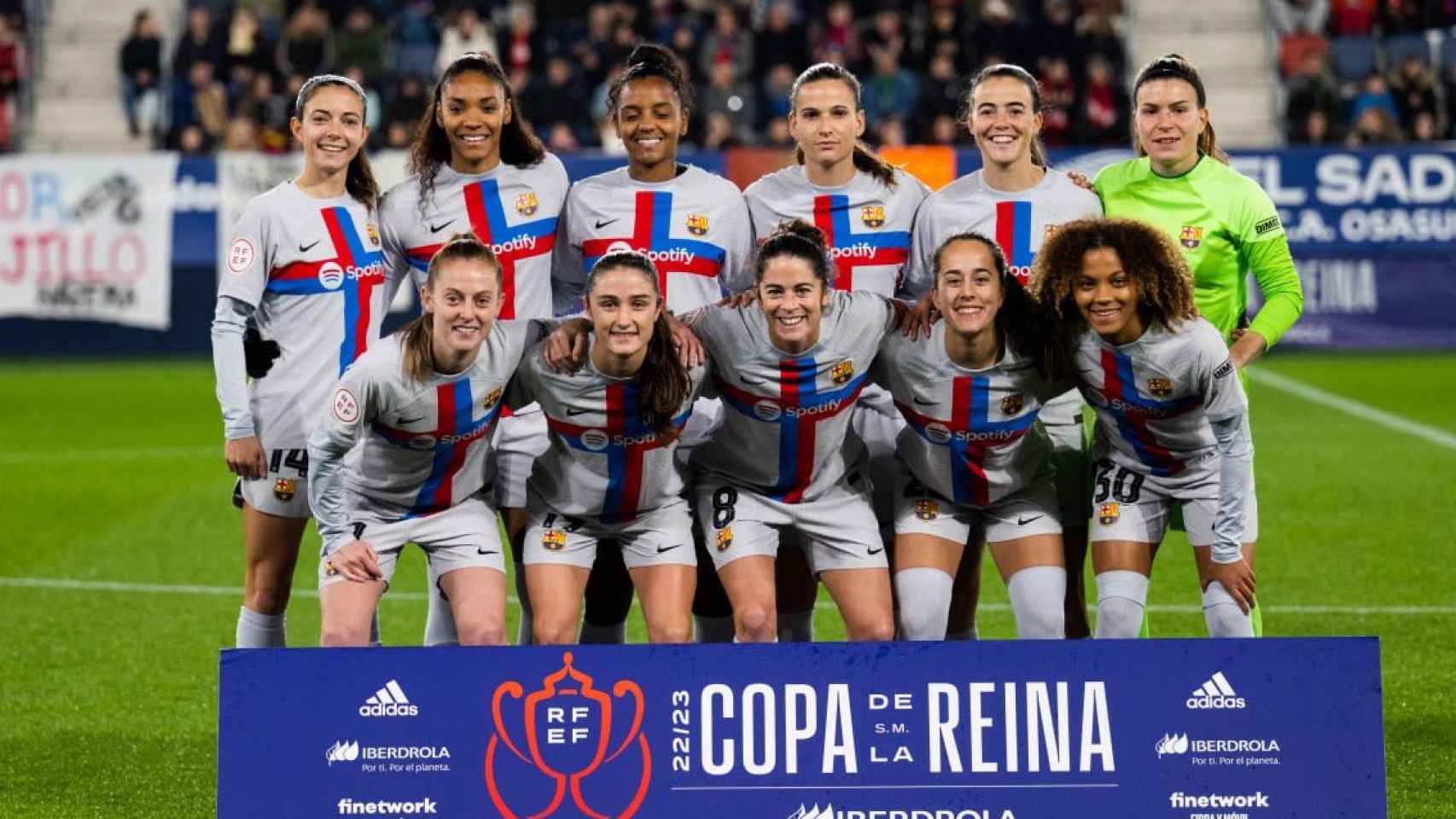 El once del Barça Femenino con la presencia de Geyse Ferreira / FCB