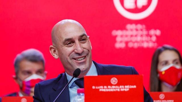 Luis Rubiales, presidente de la RFEF, en la Asamblea General / RFEF