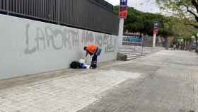 Pintadas contra Laporta y la Superliga en el Camp Nou | REDES