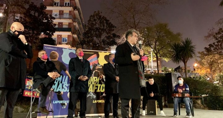 Laporta, en un acto de su candidatura | Culemanía