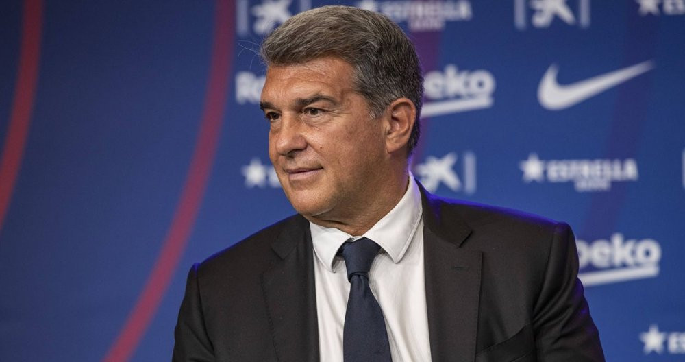 Joan Laporta en un acto público del FC Barcelona / EFE