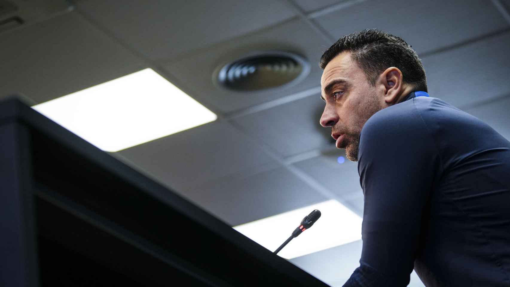 Xavi defiende la continuidad de Kessié, en la rueda de prensa previa al Barça Getafe / EFE