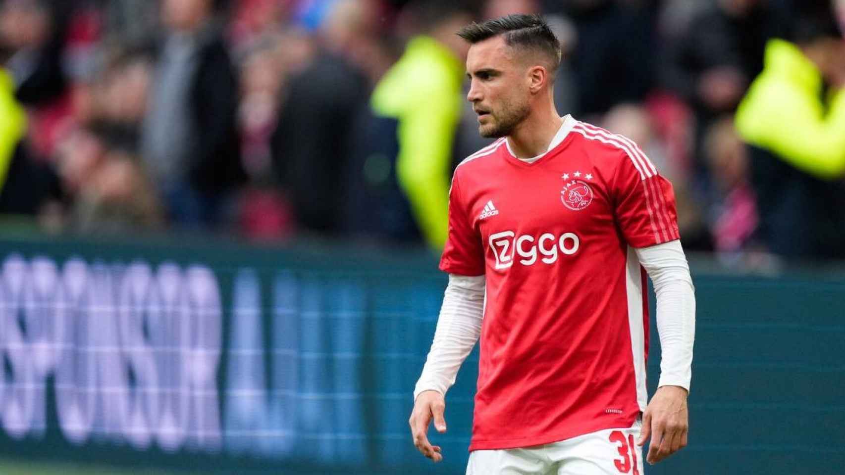 Nicolás Tagliafico, durante un entrenamiento con el Ajax / @nico_taglia