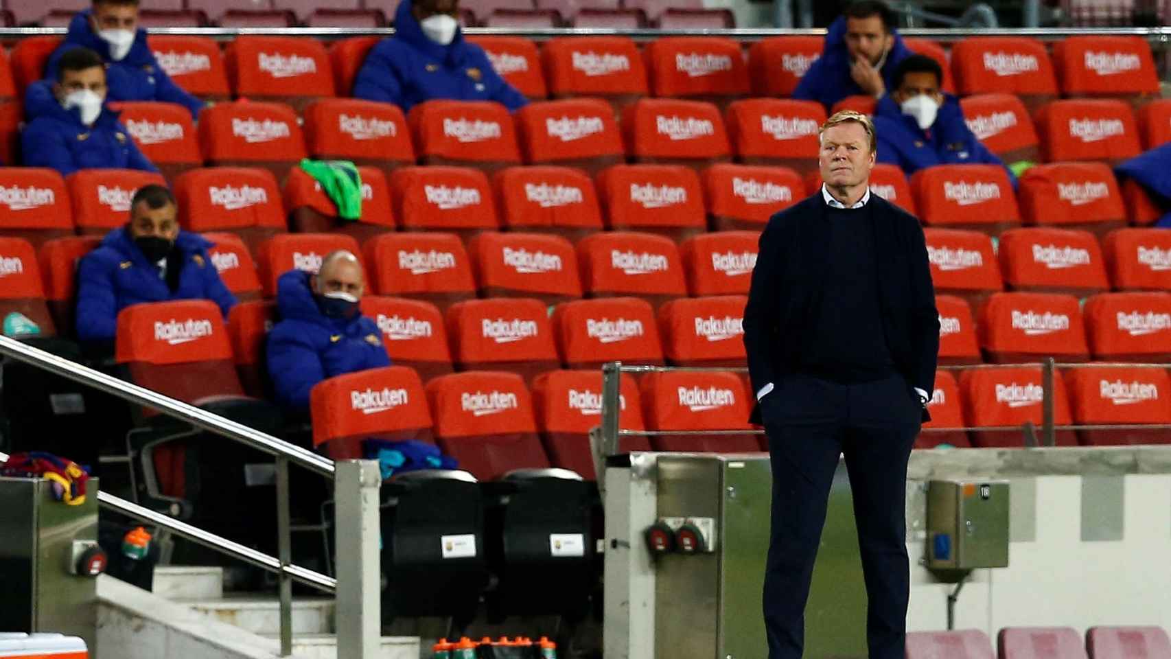 Ronald Koeman ante el Getafe en el Camp Nou / EFE