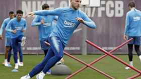 Una foto de Ivan Rakitic durante un entrenamiento del Barça / FCB