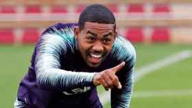 Malcom muestra una actitud fenomenal en los entrenamientos del Barça / EFE