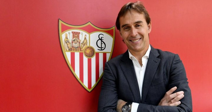 Julen Lopetegui en su presentación con el Sevilla EFE