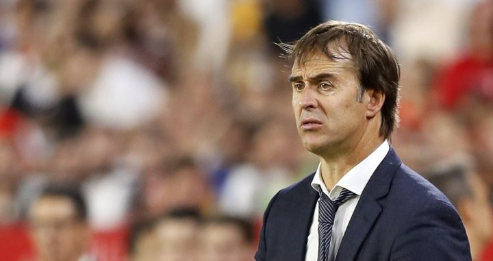 Una foto de Julen Lopetegui durante el partido contra el Sevilla / EFE