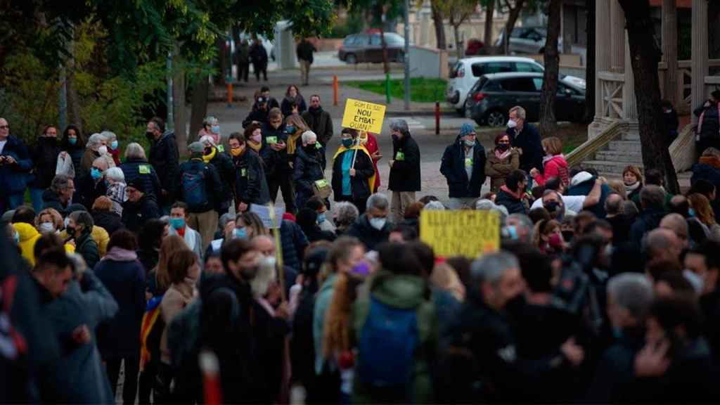 La manifestación contra el 25% de castellano en Canet / EP