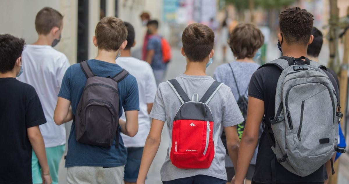 Alumnos en la vuelta a las escuelas de Cataluña / EP