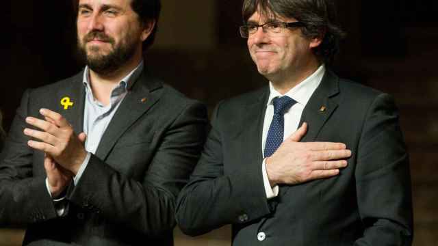 Antoni Comín y Carles Puigdemont, en una imagen de archivo / EFE