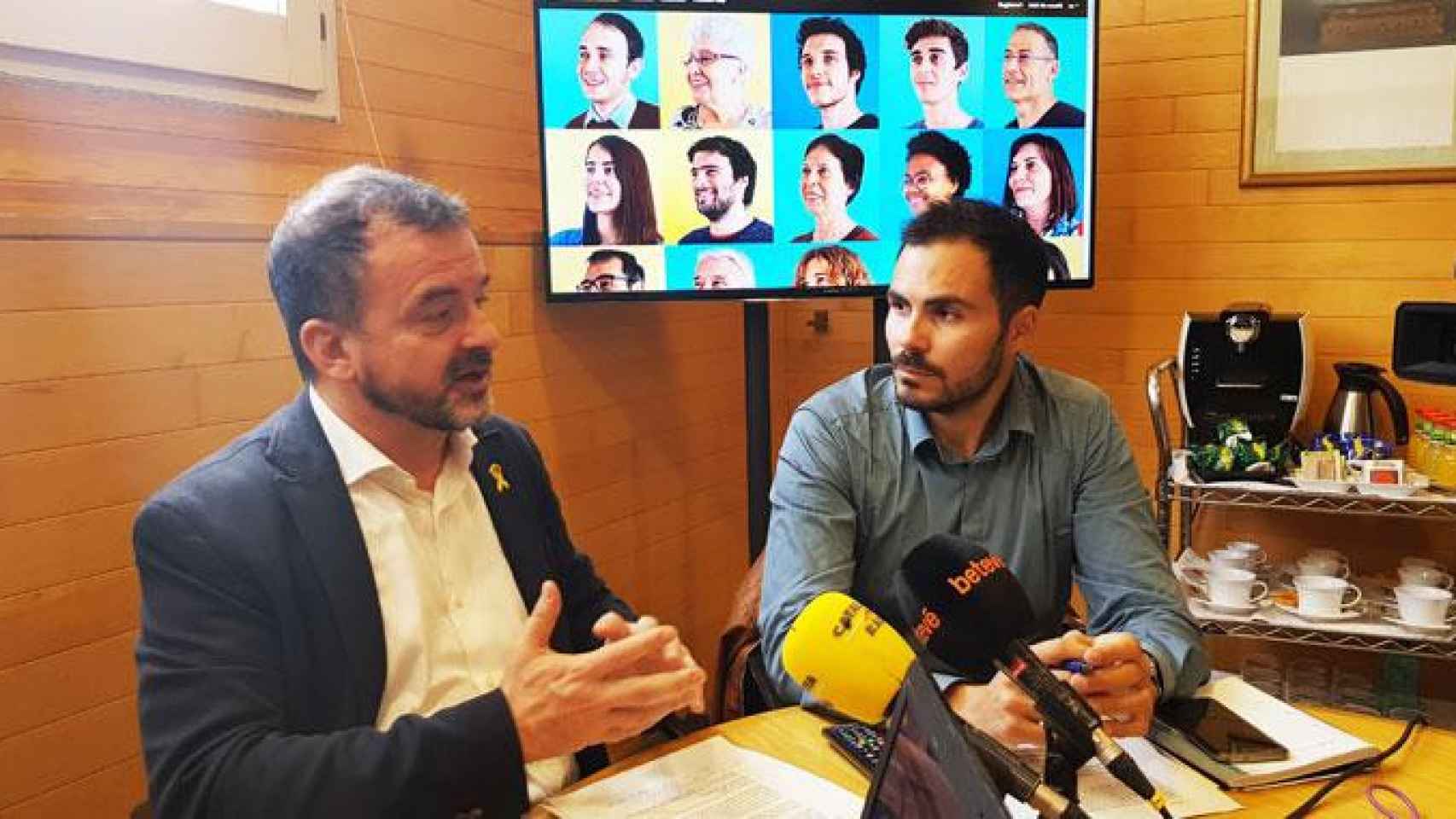 Alfred Bosch (i), candidato de ERC para Barcelona en las elecciones municipales de 2019 / CG