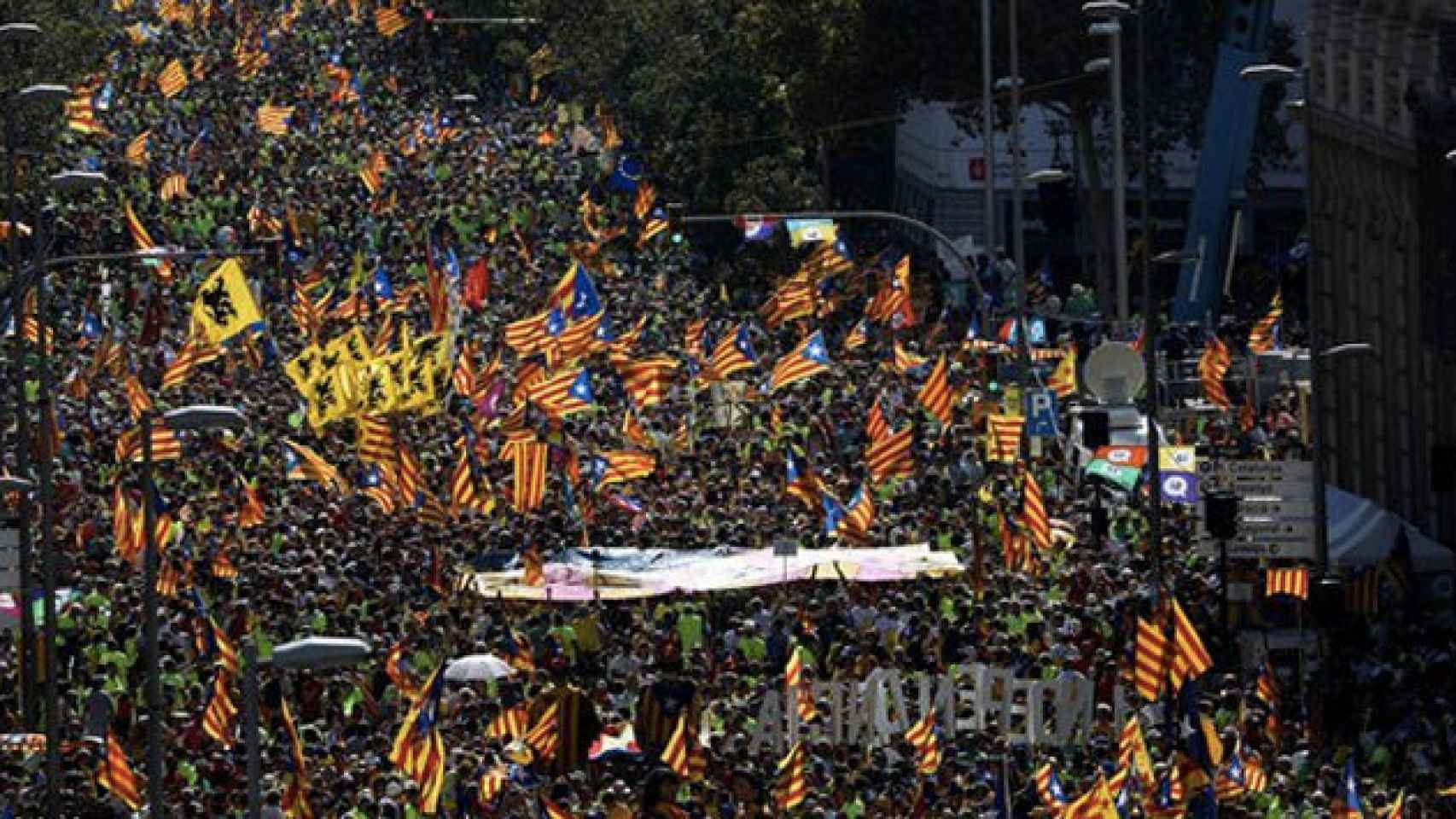 Manifestación independentista de la Diada / EFE