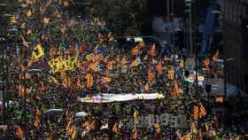 Manifestación independentista de la Diada / EFE