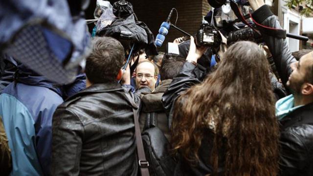 El líder del PSC, Miquel Iceta, a su llegada al comité federal del PSOE / EFE