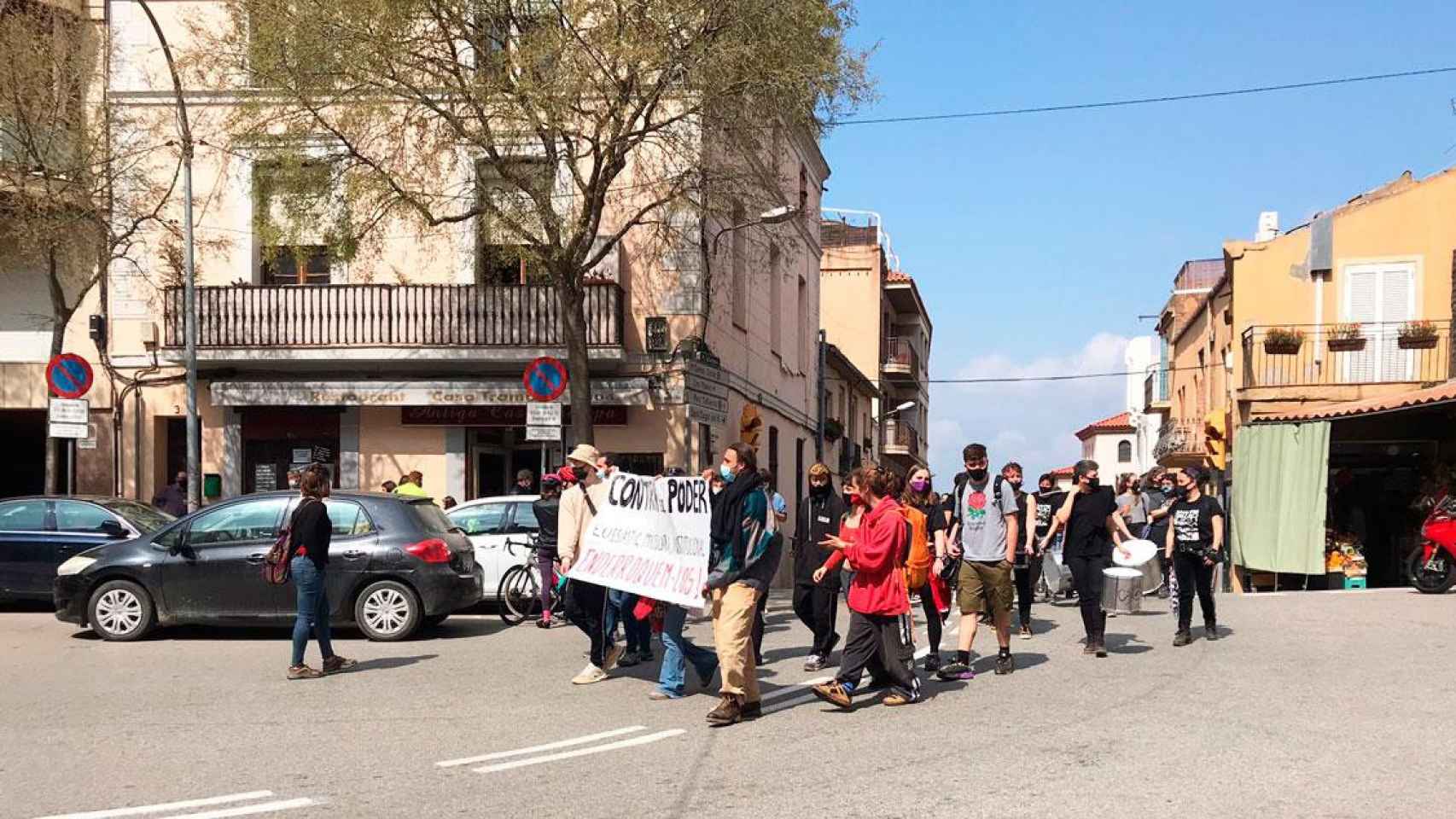 Manifestación de los okupas de la Casa Buenos Aires / CG