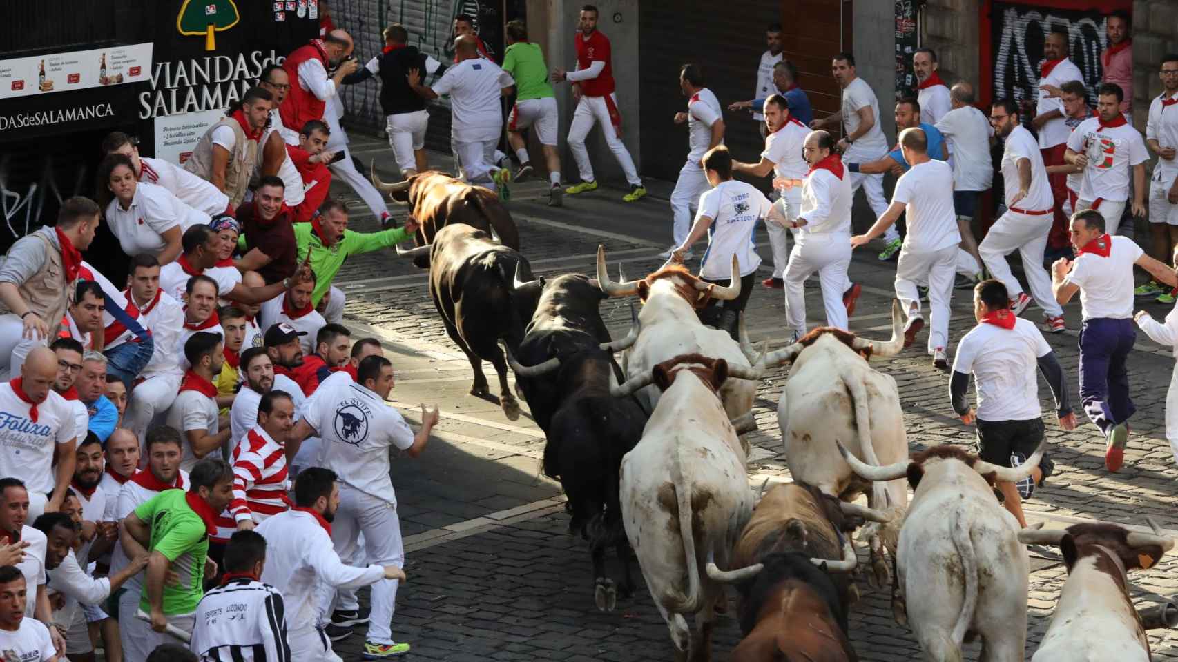 Uno de los encierros de Sanfermines del año pasado / EUROPA PRESS