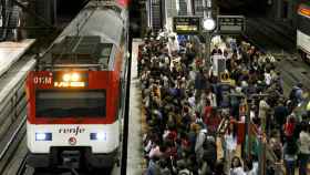 Cientos de viajeros esperando a un tren de Renfe en Madrid / EFE