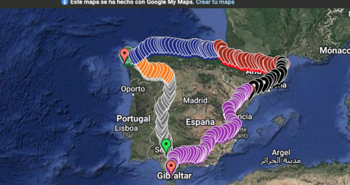Recorrido a pie de Michael Evans / CEDIDA