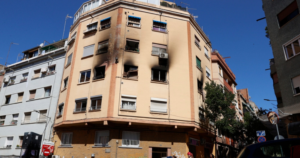 Incendio mortal en L'Hospitalet / EFE (Toni Albir)