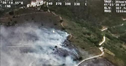 Incendio en Collserola en abril de 2020 / BOMBERS