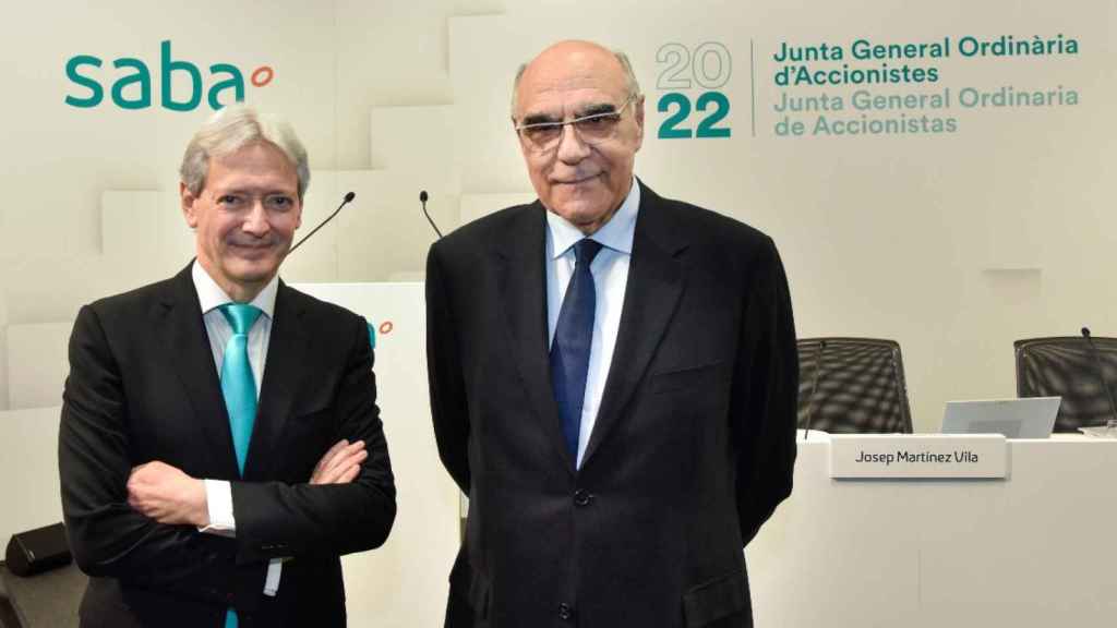 Josep Martínez Vila y Salvador Alemany, consejero delegado y presidente de Saba / CEDIDA