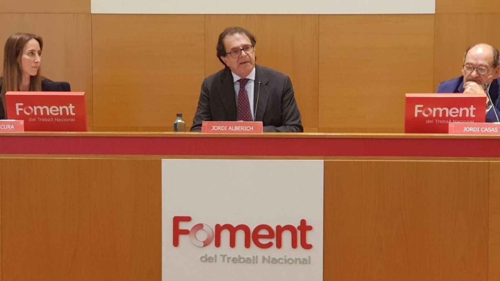 Asistentes a la presentación del primer Informe de Coyuntura del Instituto de Estudios Estratégicos de Foment del Treball / FOMENT DEL TREBALL