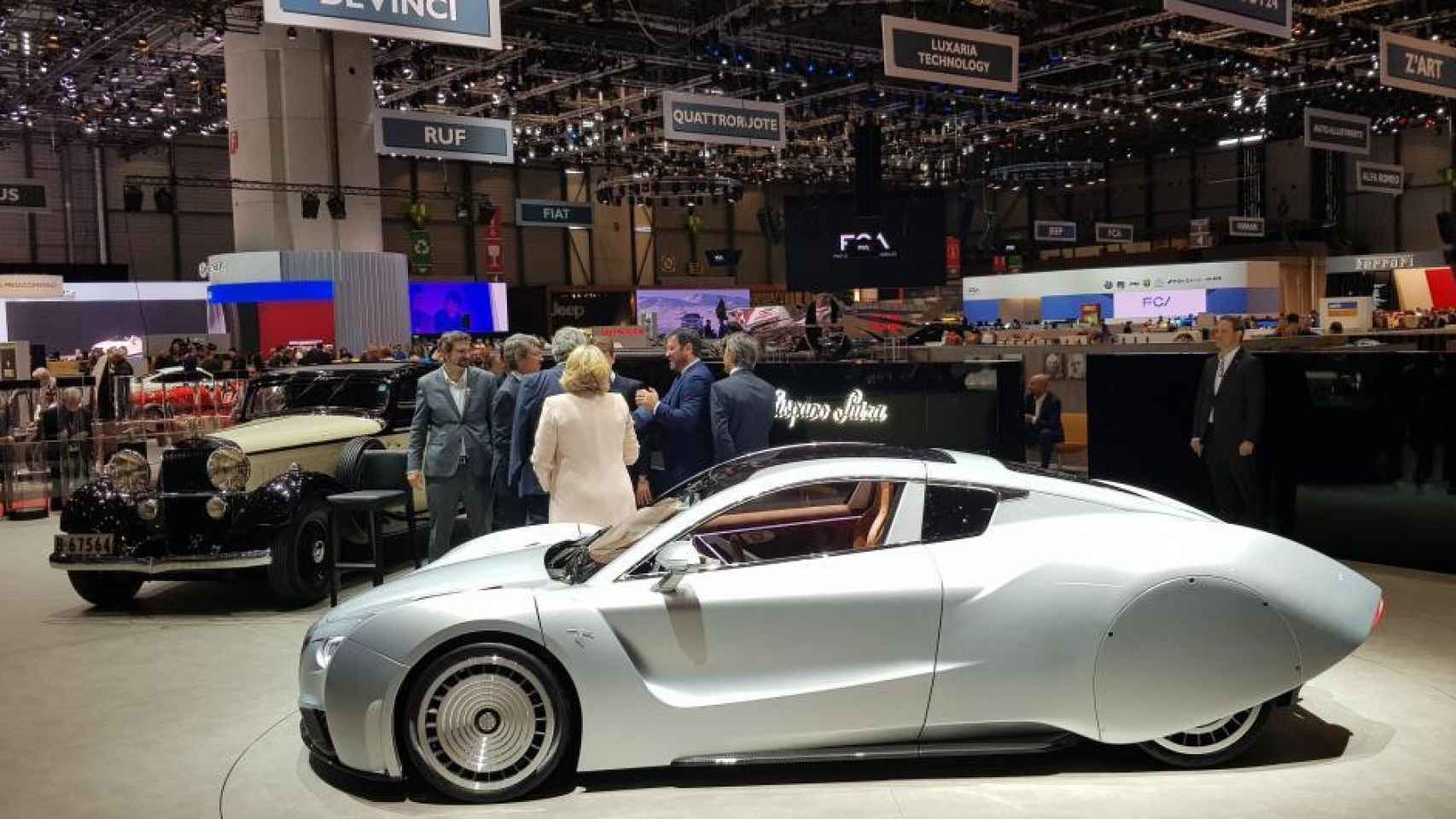 Presentación del Hispano Suiza Carmen en el Salón de Ginebra