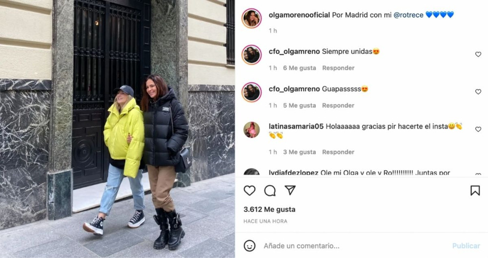 La primera publicación de Olga Moreno / INSTAGRAM