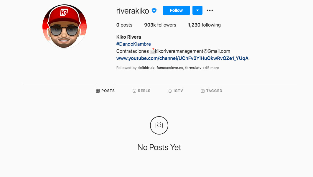 La prueba que demuestra que Kiko Rivera ha desaparecido de las redes / INSTAGRAM